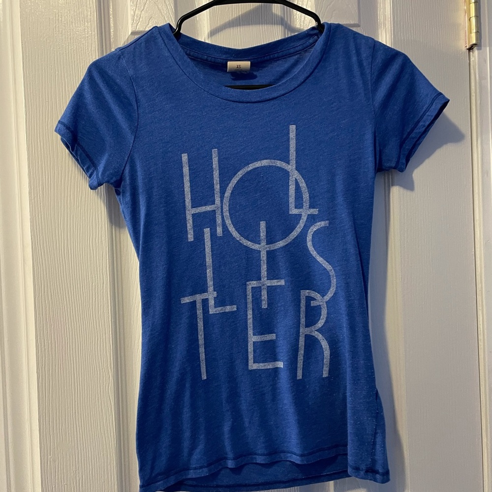 Hollister Logo Shirt Blue